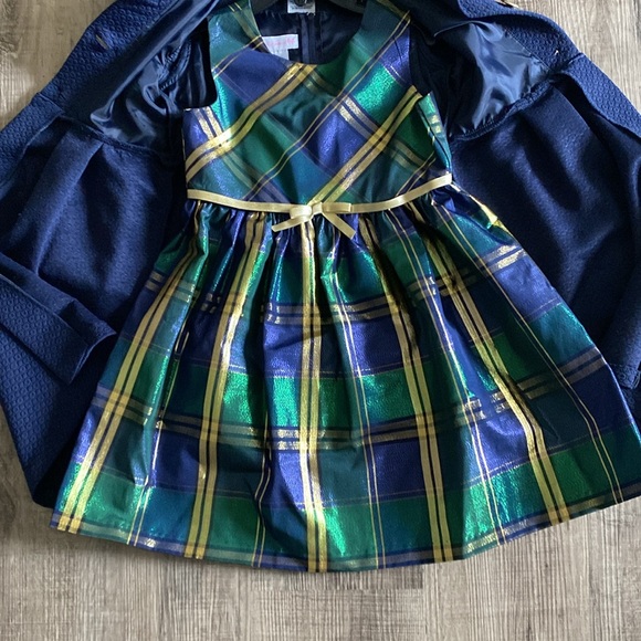 Bonnie Jean dress with coat size 6 - Picture 2 of 3